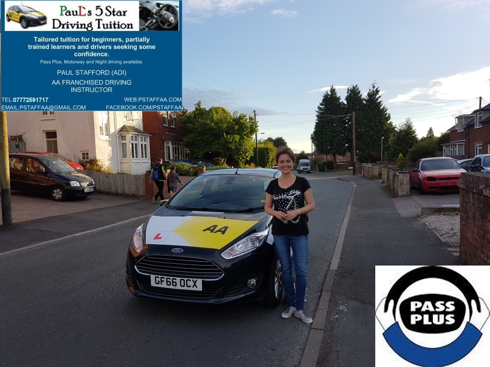 Pass Plus pupil Aleksa Z with Paul's 5 Star Driving Tuition